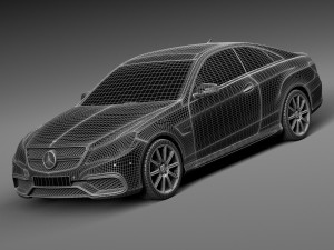Mercedes-Benz E63 AMG Coupe 2016 3D Model