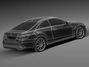 Mercedes-Benz E63 AMG Coupe 2016 3D Model