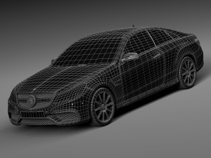 Mercedes-Benz E63 AMG Coupe 2016 3D Model