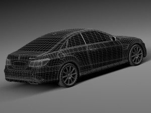 Mercedes-Benz E63 AMG Coupe 2016 3D Model