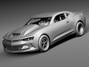 Chevrolet Camaro Copo 2016 3D Model