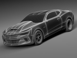 Chevrolet Camaro Copo 2016 3D Model