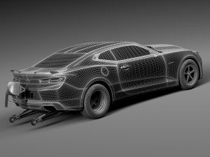 Chevrolet Camaro Copo 2016 3D Model