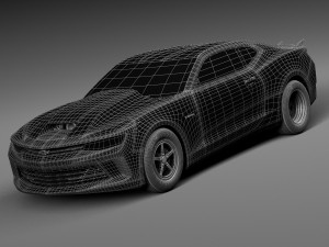 Chevrolet Camaro Copo 2016 3D Model