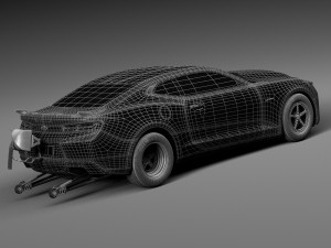 Chevrolet Camaro Copo 2016 3D Model