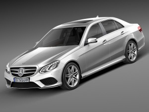 Mercedes-Benz E-class AMG Sedan 2016 3D Model