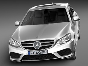 Mercedes-Benz E-class AMG Sedan 2016 Model 3D