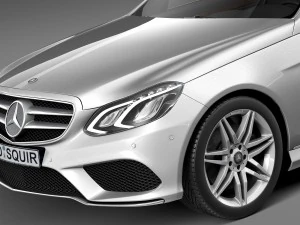 Mercedes-Benz E-class AMG Sedan 2016 3D Model