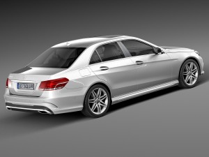 Mercedes-Benz E-class AMG Sedan 2016 Model 3D
