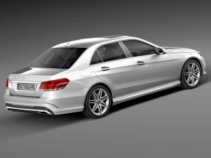 Mercedes-Benz E-class AMG Sedan 2016 3D Model