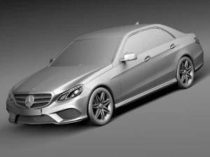 Mercedes-Benz E-class AMG Sedan 2016 3D Model