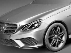 Mercedes-Benz E-class AMG Sedan 2016 Model 3D