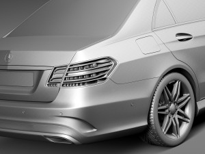 Mercedes-Benz E-class AMG Sedan 2016 Model 3D
