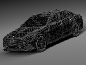 Mercedes-Benz E-class AMG Sedan 2016 Model 3D