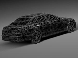 Mercedes-Benz E-class AMG Sedan 2016 Model 3D