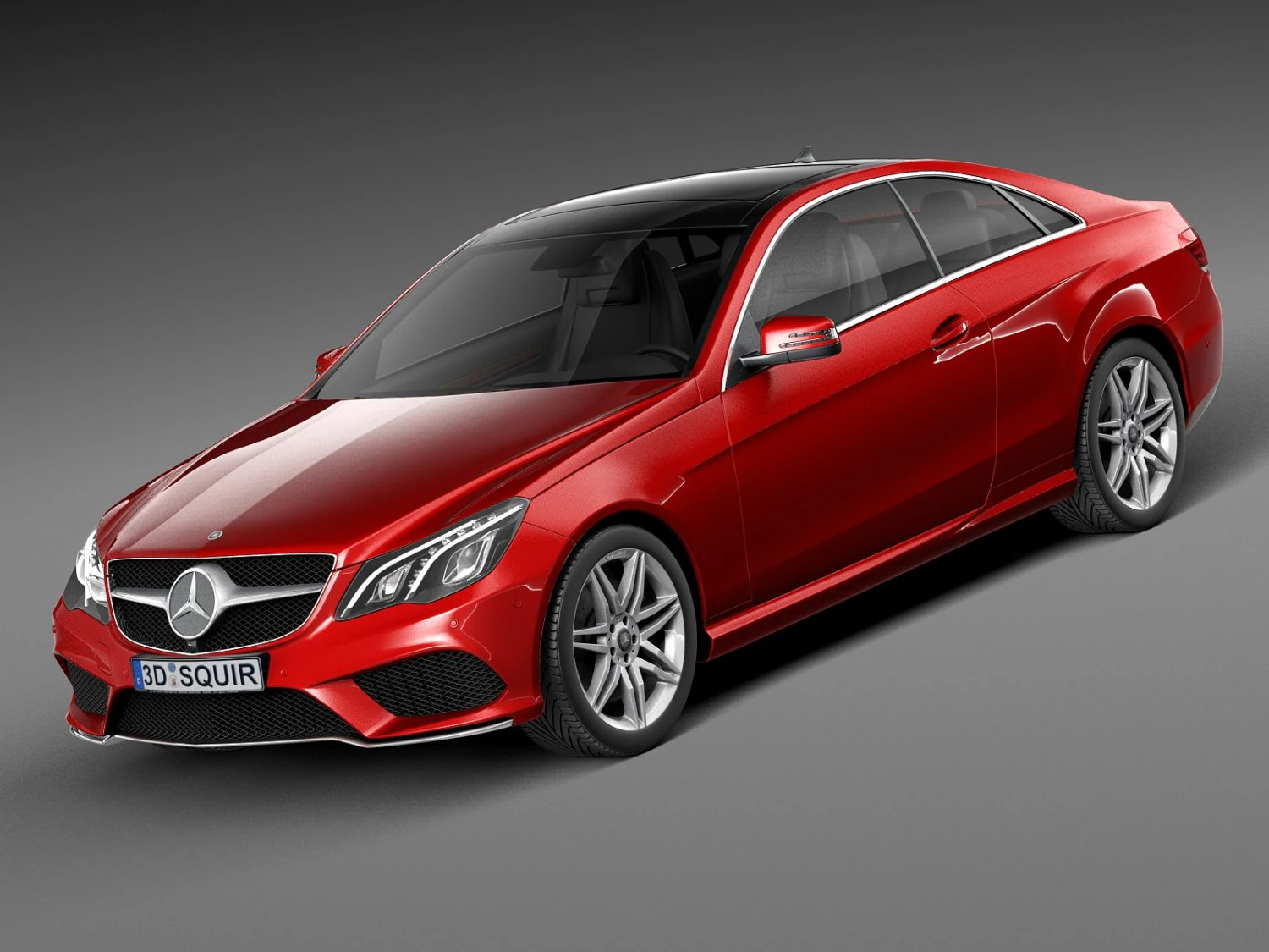 Mercedes-Benz E-class AMG Coupe 2015 3D Model .c4d .max .obj .3ds .fbx .stl .blend 