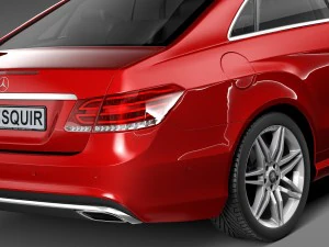 Mercedes-Benz E-class AMG Coupe 2015 3D Model