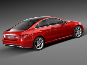 Mercedes-Benz E-class AMG Coupe 2015 3D Model