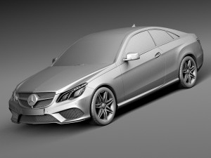 Mercedes-Benz E-class AMG Coupe 2015 Modelo 3D