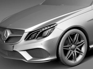 Mercedes-Benz E-class AMG Coupe 2015 3D Model