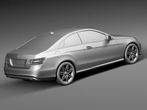 Mercedes-Benz E-class AMG Coupe 2015 Modelo 3D