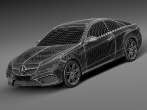 Mercedes-Benz E-class AMG Coupe 2015 Modelo 3D