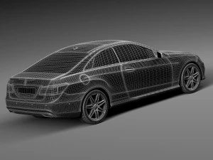 Mercedes-Benz E-class AMG Coupe 2015 3D Model