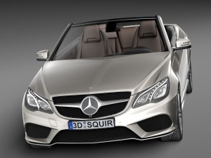 Mercedes-Benz E-class AMG Convertible 2015 3D मॉडल