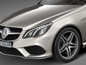 Mercedes-Benz E-class AMG Convertible 2015 3D मॉडल