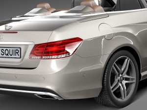 Mercedes-Benz E-class AMG Convertible 2015 3D मॉडल