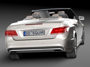 Mercedes-Benz E-class AMG Convertible 2015 3D मॉडल