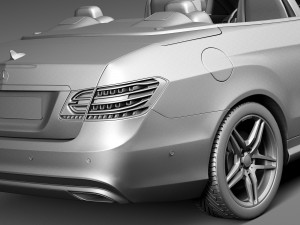 Mercedes-Benz E-class AMG Convertible 2015 3D मॉडल