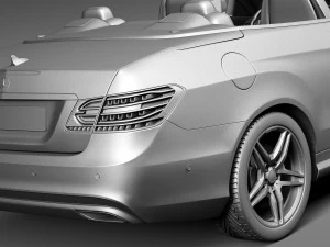 Mercedes-Benz E-class AMG Convertible 2015 3D Model