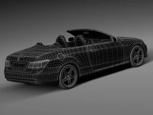 Mercedes-Benz E-class AMG Convertible 2015 3D Model