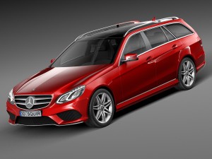 Mercedes-Benz E-class AMG Estate 2015 3D Model
