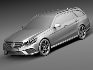 Mercedes-Benz E-class AMG Estate 2015 3D मॉडल