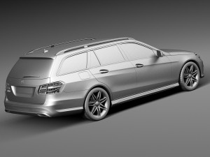 Mercedes-Benz E-class AMG Estate 2015 3D मॉडल