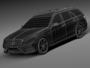 Mercedes-Benz E-class AMG Estate 2015 3D मॉडल