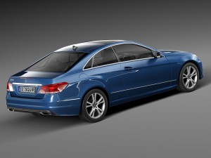 Mercedes-Benz E-class Coupe 2015 3D मॉडल