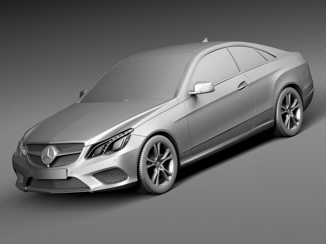 Download mercedes-benz e-class coupe 2015 3D Model