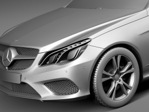 Mercedes-Benz E-class Coupe 2015 3D मॉडल