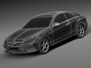 Mercedes-Benz E-class Coupe 2015 3D मॉडल