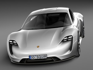 Porsche Mission E Concept 2015 3D Model