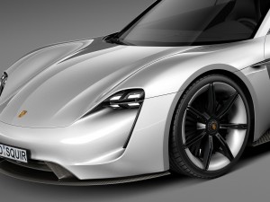 Porsche Mission E Concept 2015 3D Model