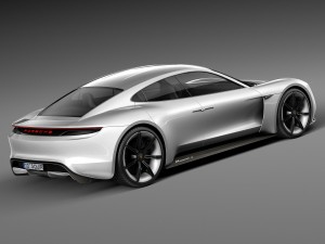 Porsche Mission E Concept 2015 3D Model