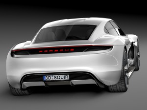 Porsche Mission E Concept 2015 3D Model