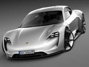 Porsche Mission E Concept 2015 3D Model