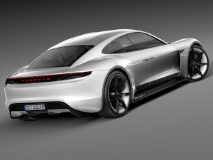 Porsche Mission E Concept 2015 3D Model