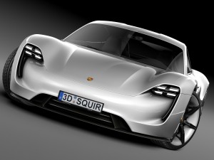 Porsche Mission E Concept 2015 3D Model