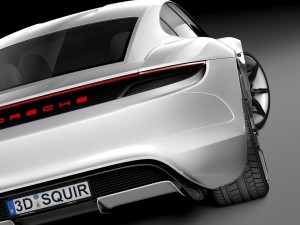 Porsche Mission E Concept 2015 3D Model